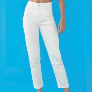 Zara high-rise mom fit jeans